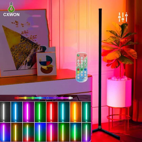 Lâmpadas inteligentes RGB Canto Canto Lâmpadas Bluetooth APP e Controle Remoto LED Fascinante Predefinições de Iluminação Controle de Voz Funcionam com Google Home