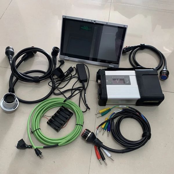 WiFi MB Star C5 SD Diagnostic Tool SD Compact Multiplexer mit SSD Software V2023 OBD2-Scanner plus CF-AX2 Laptop 8GB I5CPU Full Set Ready to Use