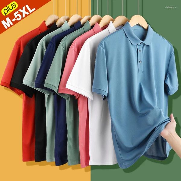 Polos da uomo Freee Ship Camping Polo Shirts Uomini Tops estate Tshirts Male Cool Basic Day Day Gift Tee Plus Taglia 4xl 5xl vestiti