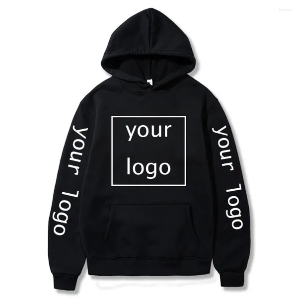 Erkek hoodies diy logo erkek sonbahar kış erkek kızlar sweatshirt moda cosplay hoodie