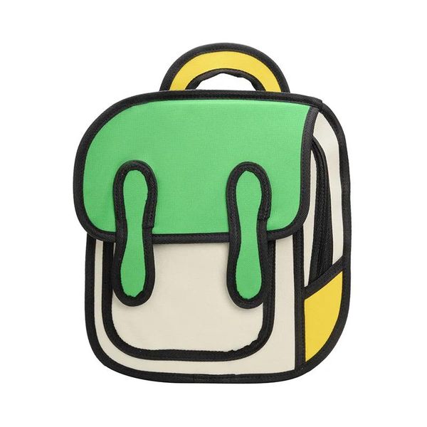 Bolsas novas bolsas de jardim de infância 2d 3d Escola Bolsa Coreana Baby 36 anos Crianças Crianças Backpack Boy Girl Backpack