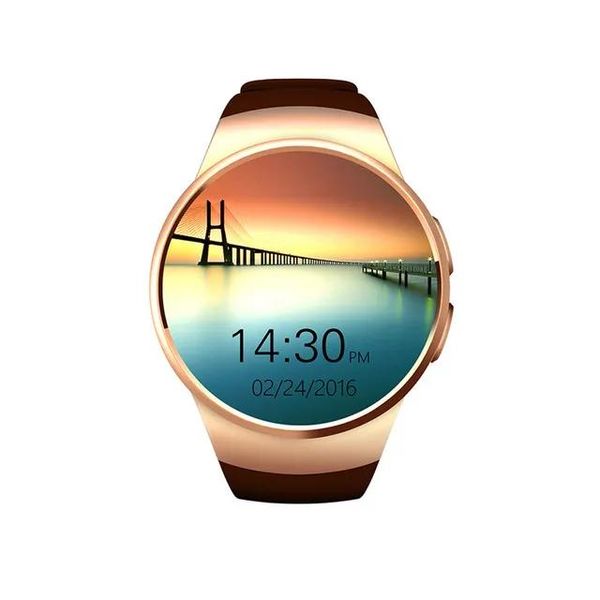 Uhren KW18 Smart Watch Vollbildschirm gerundet Bluetooth Reloj Inteligente SIM -Karten Armband Herzfrequenz -Monitor -Uhr -Mikrofon -Armband für IO