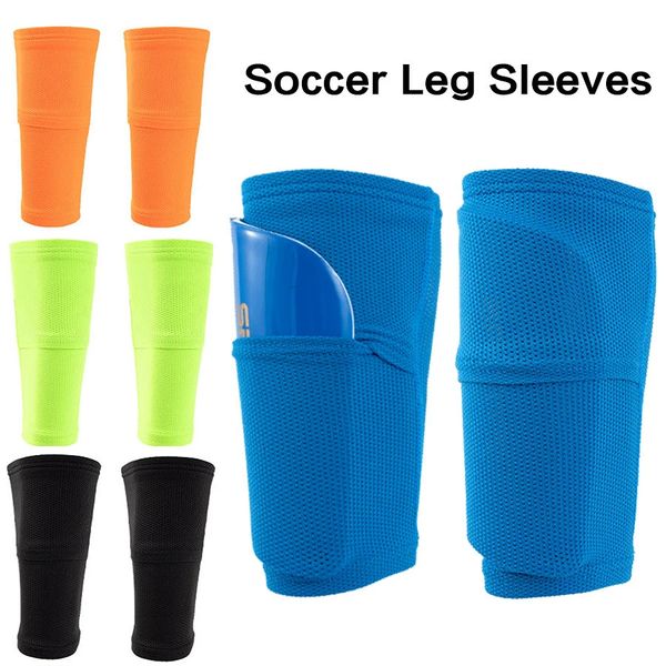 1 Paar Fußball Fußball Shin Guard Erwachsene Teenager Socken mit Pocket Professional Shields Legging Shinguard Sleeves Schutzausrüstung 231221