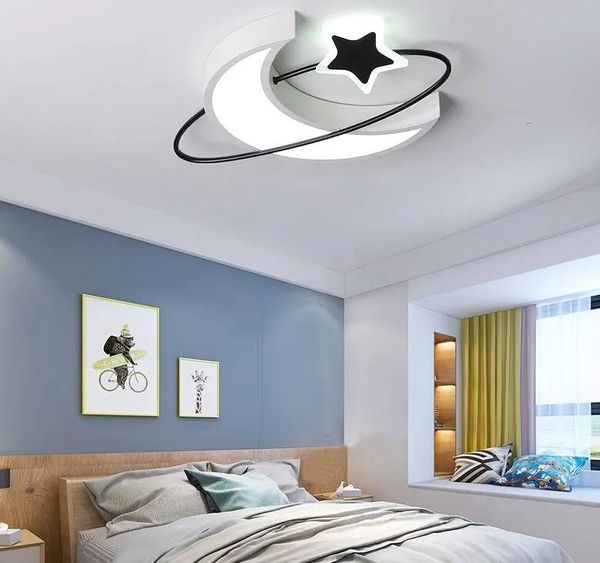 Светодиодные луна звезда крыша светильники детская спальня потолочная лампа детская комната