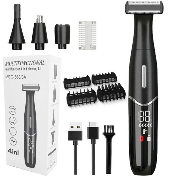 Aree intime taglio di capelli Precision Shaver Men Bikini Linea Senditetti Sospendi RAZO DELLA RAZI OUZI PUBICA RAPPASSAGGIO TRIMMER FACCIO BEARD CLIPPER 231221