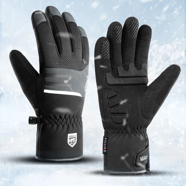 Спортивные спортивные спортивные лыжные перчатки Водонепроницаемые сгущаемые флисовые флисовые велосипедные перчатки SBR PAD Shockper Templocycle Gloves 231221