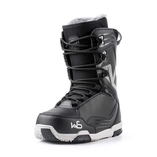 Skistiefel Ws neue Single -Board -Skischuhe Unisex Skiausrüstung vielseitig alle Region Flache Blume Single Board Schuhe Schnürschuhe Schneeschuhschuhe Schuhe