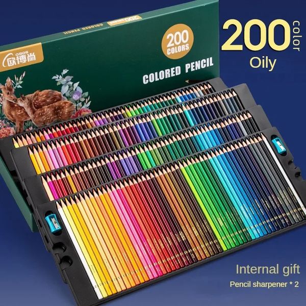 4872120150200 Professional Oil Color Pencil Set WaterColor Drawing Pencil Colorated Borsa di stoccaggio FORNITURE STATISCA 231221