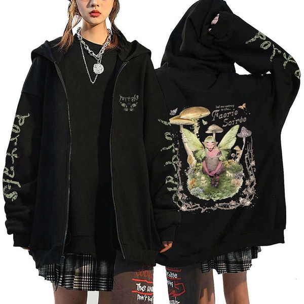 Melanie Martinez Print Zipper Jackets Streetwear Casual Zip up up optralies ormer tour Альбом мужской толстовок унисекс Y2K Одежда Y2K