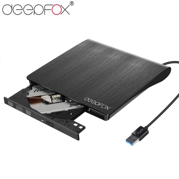 DeepFox Drive externo USB 3.0 DVD-RW/CD-RW Drive óptica CD DVD ROM ROM Writer for Tablets PC 231221