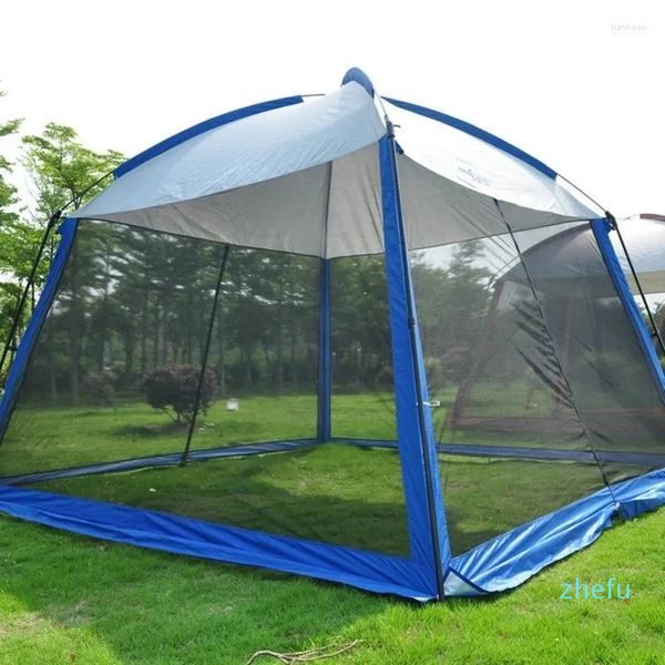 Zelte und Schutzhütten einschichtes Mesh Anti-Mosquito Sonnenschutzstrand Pergola Outdoor Camping großer Raum Multifunktionsfamilie