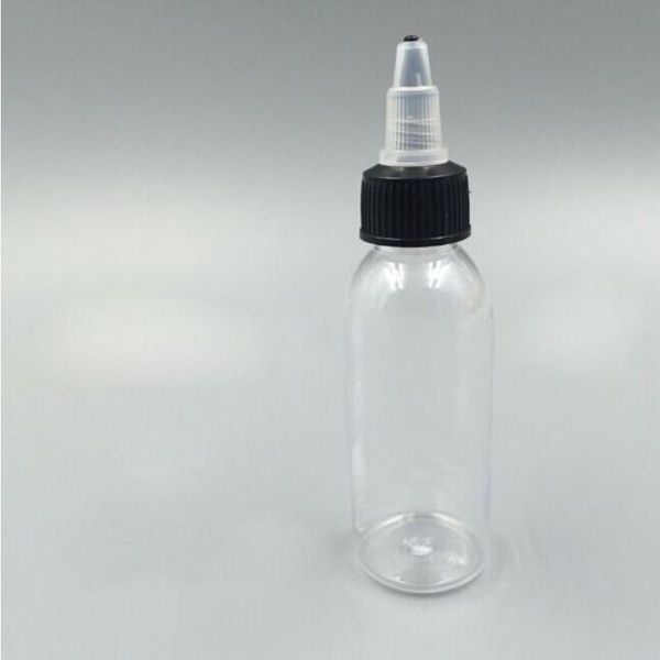 800pcs Clear 60 ml leere Flasche 2 Unzen Plastik -Tropfen -Flasche mit Schnabelkappe für E Flüssigöl DCQDP