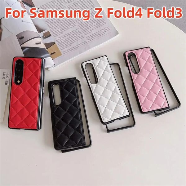 Корпуса телефона для Samsung Galaxy Z Flip 5 Flip4 3 Case Pu кожаный кольцо кольцо держатель Antiknock Luxury Black Phone Cope для Samsung