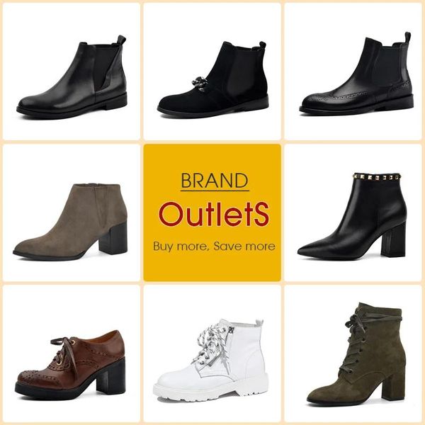 Stiefel Marke Outlets Donnain 2021 Herbst Winter Martin Knöchel Boots Frauen echtes Leder Chelsea weibliche Schuhe Freigabe großer Rabatt