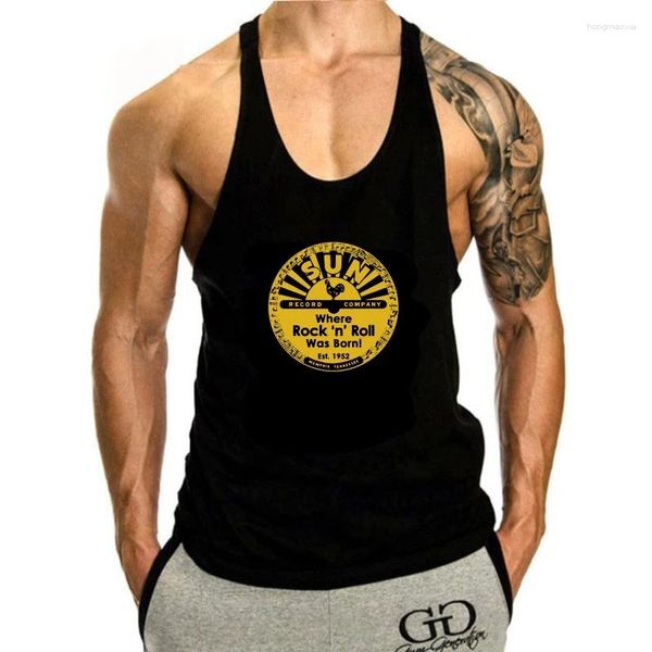 Tops da uomo Tops Sun Record Top Men Mens Tee Sleeveless S - Regalo per fan 3xl da US Cotton Classic unico