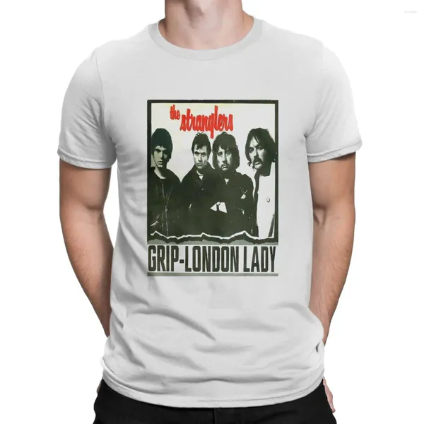 Мужские футболки T Uk Punk Band футболка мужчина The Stranglers Funny Cotton Tees Crew Nece Sheam Рубашка с коротким рубашкой на день рождения подарок топы