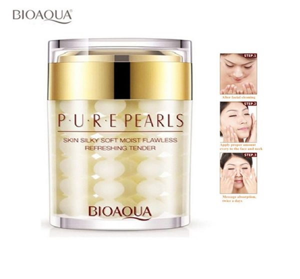 Bioaqua pura pérola essência preguiçosa creme de rosto hidratante para iluminação de sérico Remoção facial cuidar de pele 60G1602537