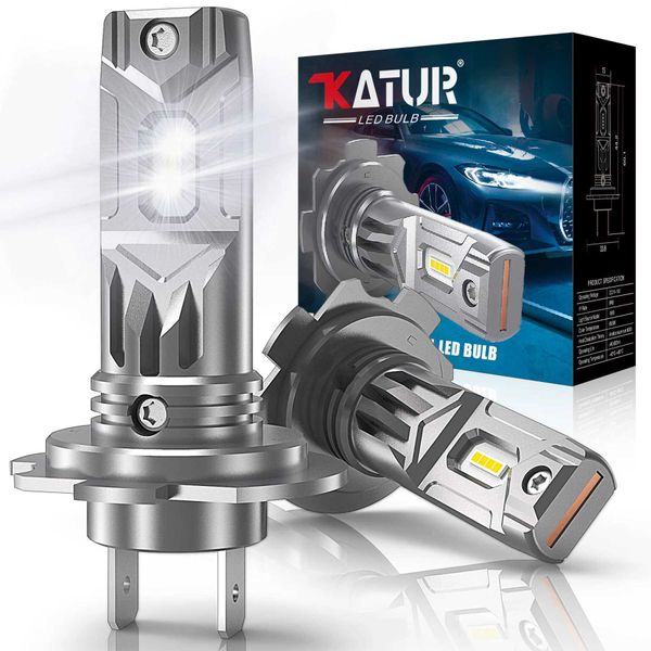 2katur pcs h slim led farol lâmpada sem ventilador k super brilhante v wireless h csp car headlamp para vw passat ford toyota