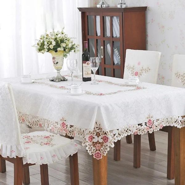 Tischtuch Europäischer Stil hohl Home Tischdecke Einfache luxuriöse pastoral rechteckige rechteckig