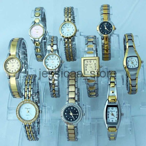 Altri orologi 10pcs Miscelati alla grande di colorate donne oro rosa orologio orologio in quarzo abito orologio da polso orologio da orologio jbt1 prezzo all'ingrosso j231221