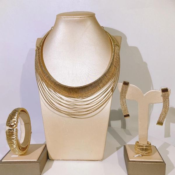 Orecchini da collana impostati con accessori sexy a catene sottili per feste di gioielli brasiliani per studie yulaili