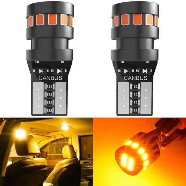 2x hochwertige T -WW orange rotes LED -Auto Interieur Lesen Dome Light Marker Lamp LED Auto Wedge Parkbirnen