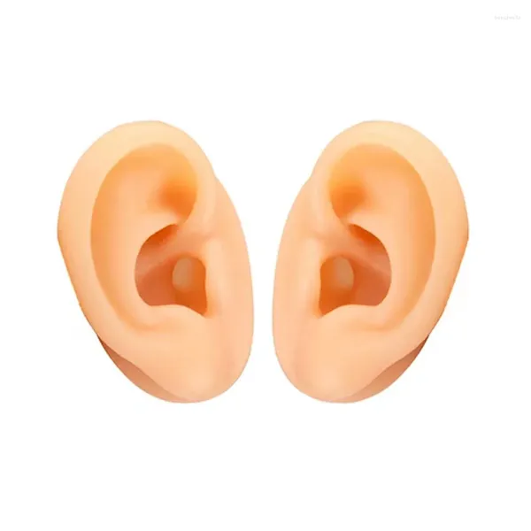 Flores decorativas Silicone Ear Modelo 1: 1 Para o modo de acupuntura Limpeza profunda Aprenda ajuda Ajuda Ferramentas de ensino