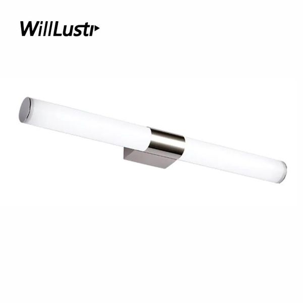 Lampen minimalistische LED -Wandleuchte Acryl Edelstahl Mirror Lampe Hotel Restaurant Badezimmer Badezimmer Garderobe Ankleidezimmer Eitelkeitslicht