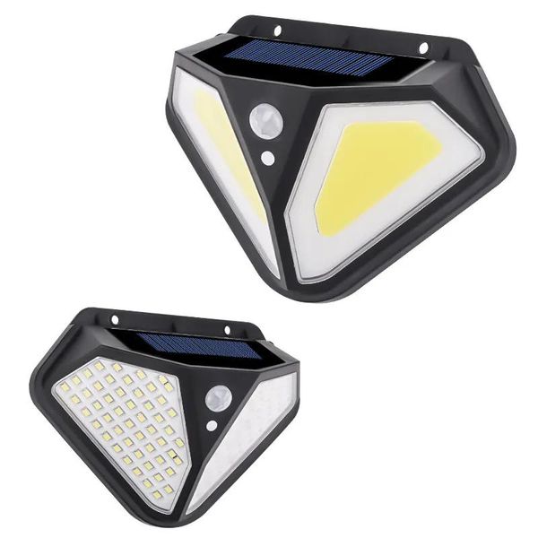 Luzes de inundação solar luzes sensor movimento luz parede ao ar livre à prova dwaterproof água quintal lâmpada segurança led luz solar para jardim ao ar livre rua pátio