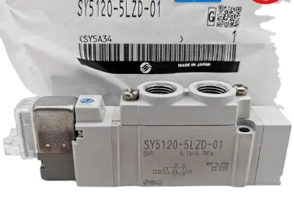 SMC SY5120-3LZD-01 SY5120-4LZD-01 SY5120-5LZD-01 SY5120-6LZD-01 Valvola di solenoid pneumatica 0,15-0,7MPA realizzata in Giappone