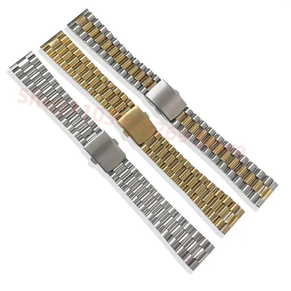 Watch Bands 20mm 316L in acciaio inossidabile in acciaio inossidabile cinturino in oro in oro universale Fine Fit per Rox Skx