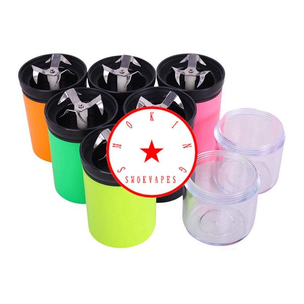 Mini più nuovissimo fumo colorato in plastica in plastica USB Electric Dry Herb Tobacco Grind Spice MILLER GRINDER Crusher Macinatura portatile Porta di sigarette innovativa a mano Porta di sigarette