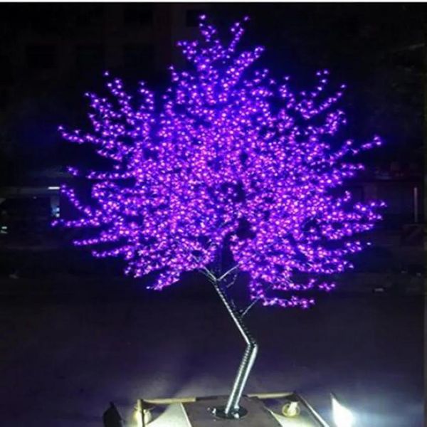 Decorazioni 1,5 m1,8 m 2,0 m 2,5 m 3,0 m altezza di altezza esterna artificiale albero di Natale a LED a fiore di ciliegia luce 1150pc LED albero dritto t