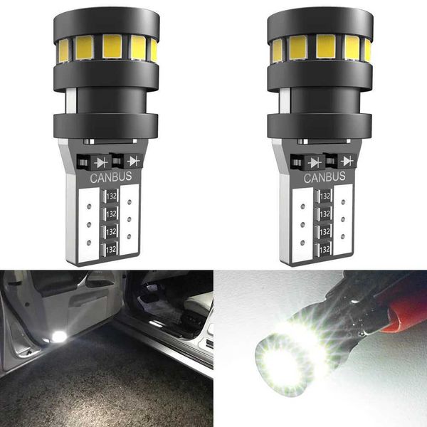 2x WW T Smd Canbus LED BULLBS V PARA PLACA DE CARRO PLACA DO LUZ DOMO INTERIOR LUZ