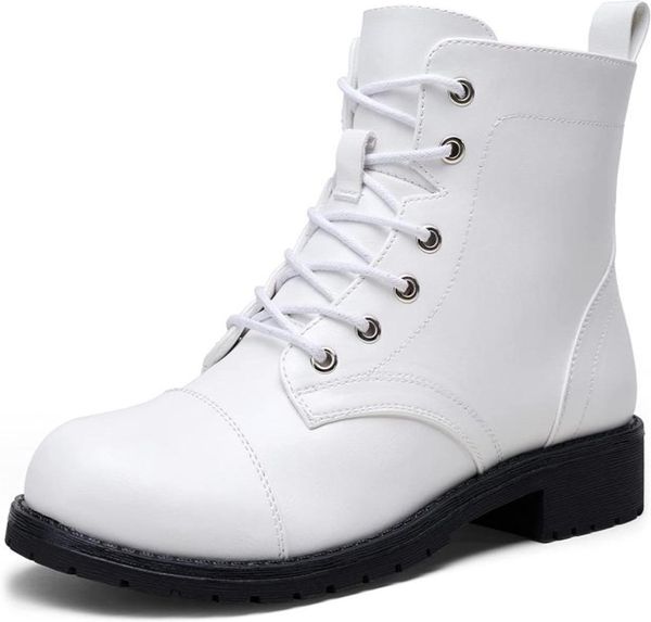 White Women039s Angle Boots Fashion Booties Low Heel Boots для женщин1870608