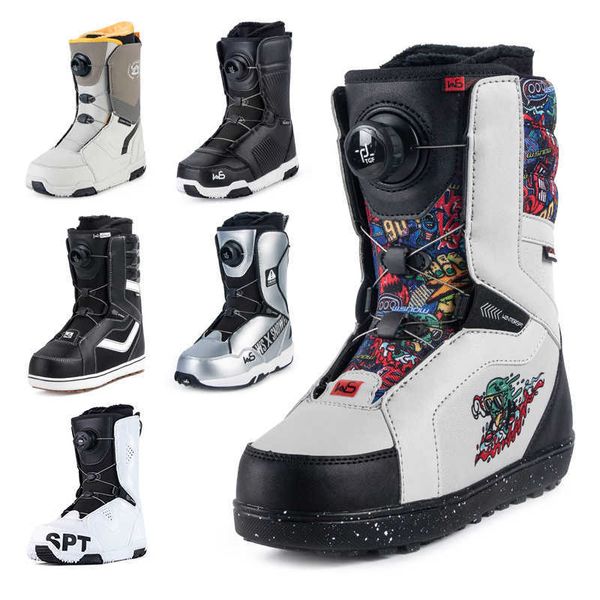 Skistiefel WS Steel Draht Schnellbekleidung einzelner Brett Skischuhe Frauen Ski Single Board Schuhe Herren Ski Boots wasserdichte Einzelbrettschuhe Schneeschuhschuhenschuhe