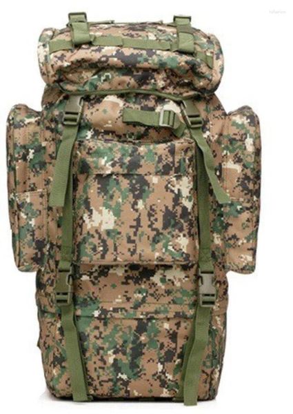 Backpack Men's 100L de grande capacidade para montanhismo Tactical Travel Tactical