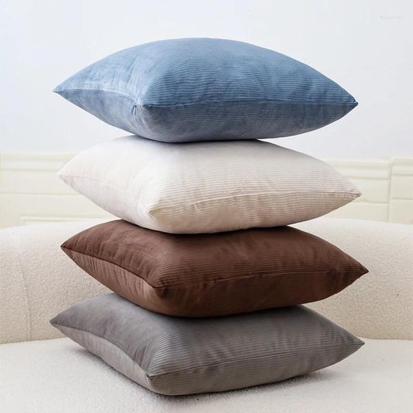 Travesseiro de travesseiro de travesseiro macio/ tampas 18x18cm para sofá sala de estar geométrica Capa decorativa Decor de casa travesseiro