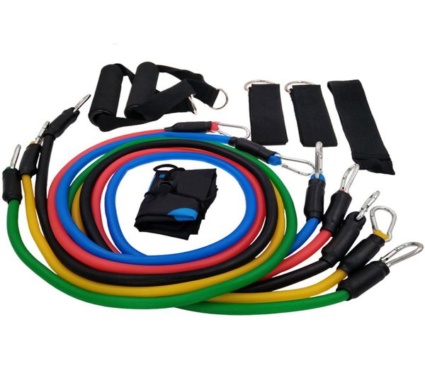 Band1 11pcsset CrossFit Resistance Bands Definir treinamento de borracha Tubos de borracha Tubos Pilates Fitness Goma elástica Equipm77788387