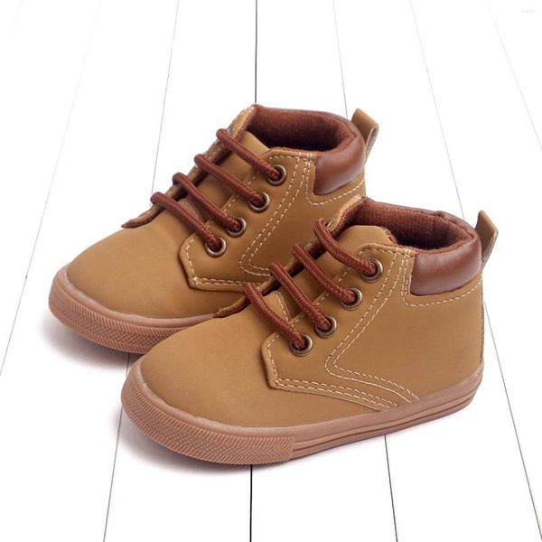 Stiefel Kid Casual Shoes Gummi Gummi-Sohle Anti-Rutsch-Knöchel-bedeckte 1-3 Jahre Kinder Jungen und Mädchen im Freien im Freien 2024