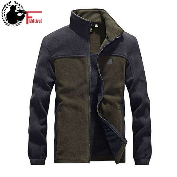 Militar Tactical Fleece Hoodie Men Men Men Patchwork Designer Jaqueta de marca macho Cardigan Black Plus Size 3xl 4xl