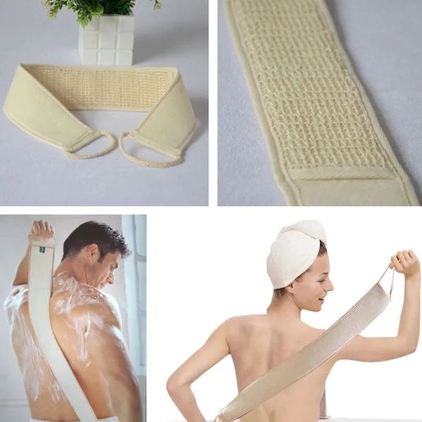 Natürliche Weiche Peeling Luffa Bad Dusche Unisex Massage Spa Wäscher Schwamm Zurück Strap Körper Haut Gesundheit Reinigung ToolEsponja Depuradora de Masaje