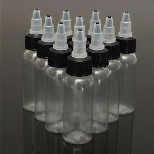 Оптовые 1000 шт. 30 мл ПЭТ Пластиковые бутылки высококачественных капельниц с 1 унцией с закручиваемой крышкой для жидкого масла unlxq
