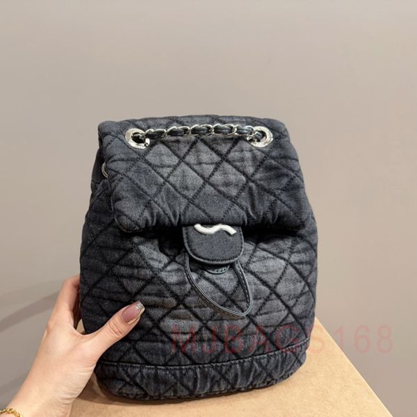 Designer Backpack Luxurys Designer Bags Brand de luxo Denim mochila Denim Ladies Cool e Belas