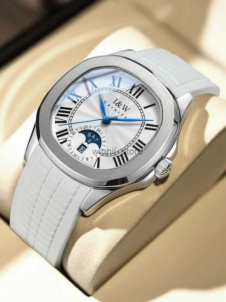 Outros relógios Carnival Série sofisticada IW Brand Miyota Watch Mechanical for Men Sports Lifre Lua Fase 24 horas Calendário Sapphire Watchesl231220