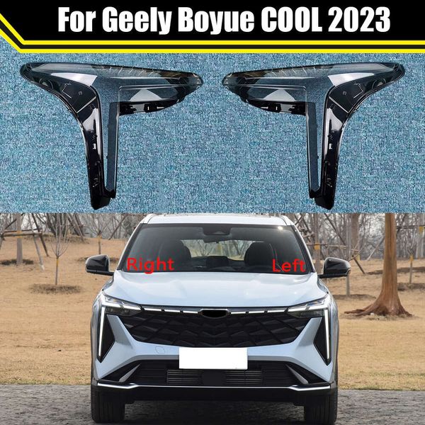 Auto -Scheinwerfer -Deckel -Objektivglasschale vordere Scheinwerfergehäuse Transparent Lampenschatten Auto Licht Lampe Maske für Geely Boyue Cool 2023