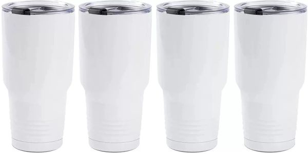 Sublimation copo em branco do copo de 30 oz de aço de aço inoxidável de aço de aço de aço vias