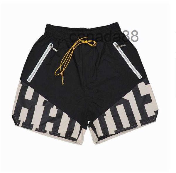 2023 Shorts Rhude Mens Athletic Casual Mesh Short Men Womens Womens de alta qualidade Classic Beach Fashion Designer de luxo de luxo Hip Hop Casais YSQZ