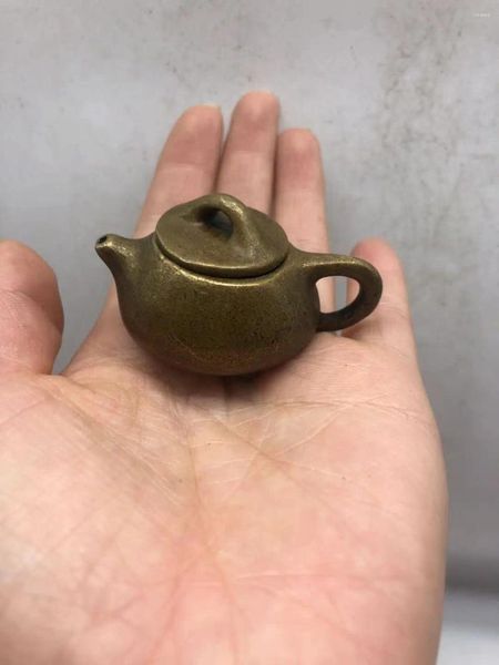 Şişeler Koleksiyon Çin Halk Bakır Bronz Küçük Çaydan Pot Şarap Güveç Pirinç