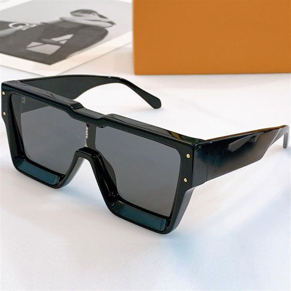 Herrenzyklon Sonnenbrille Z1547 Fashion Classic Black Frame Square Objektiv 4 Swarovski Element